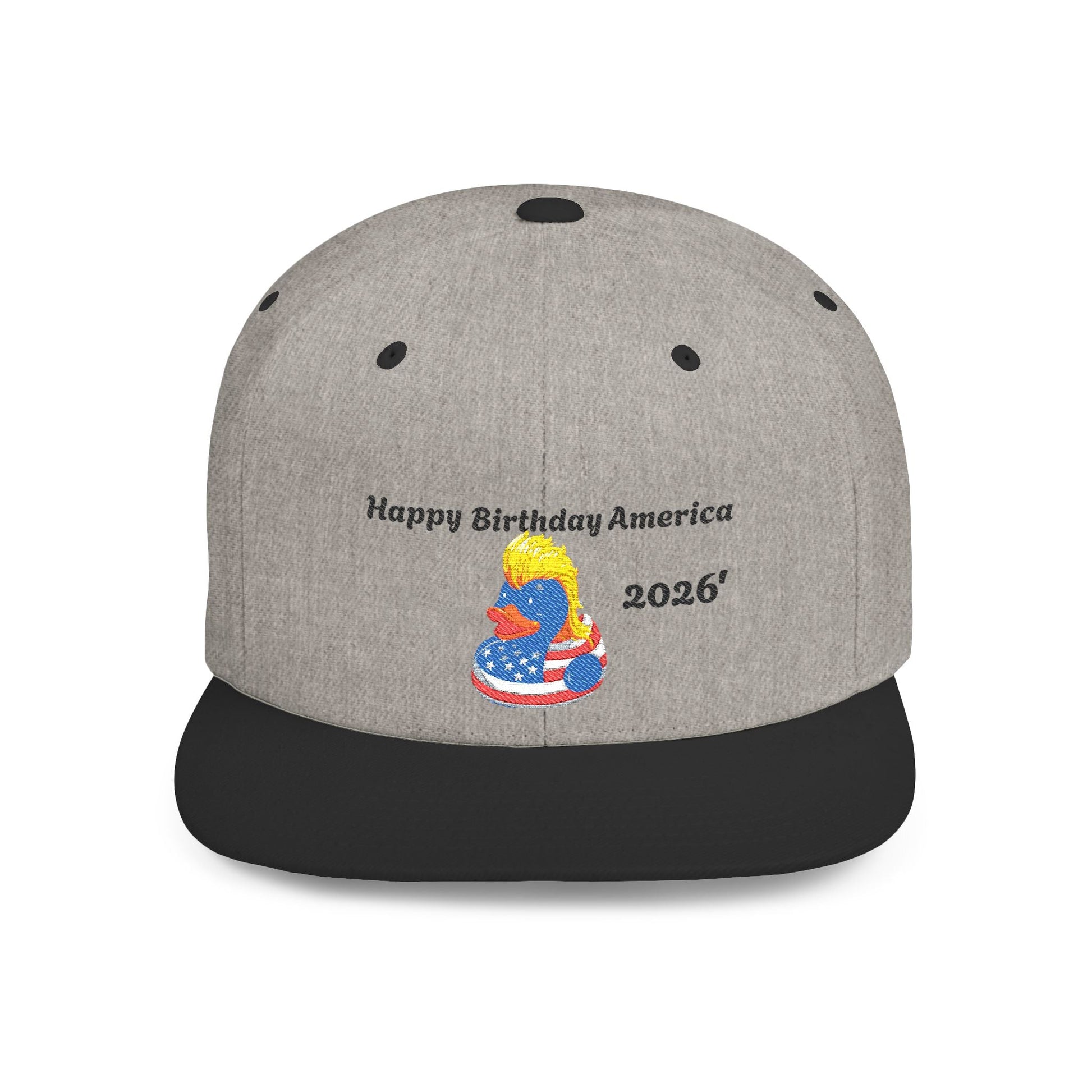 USA 250th Anniversary Embroidered Patriotic Mullet Duck Snapback - Geo Rocks The 'Tism