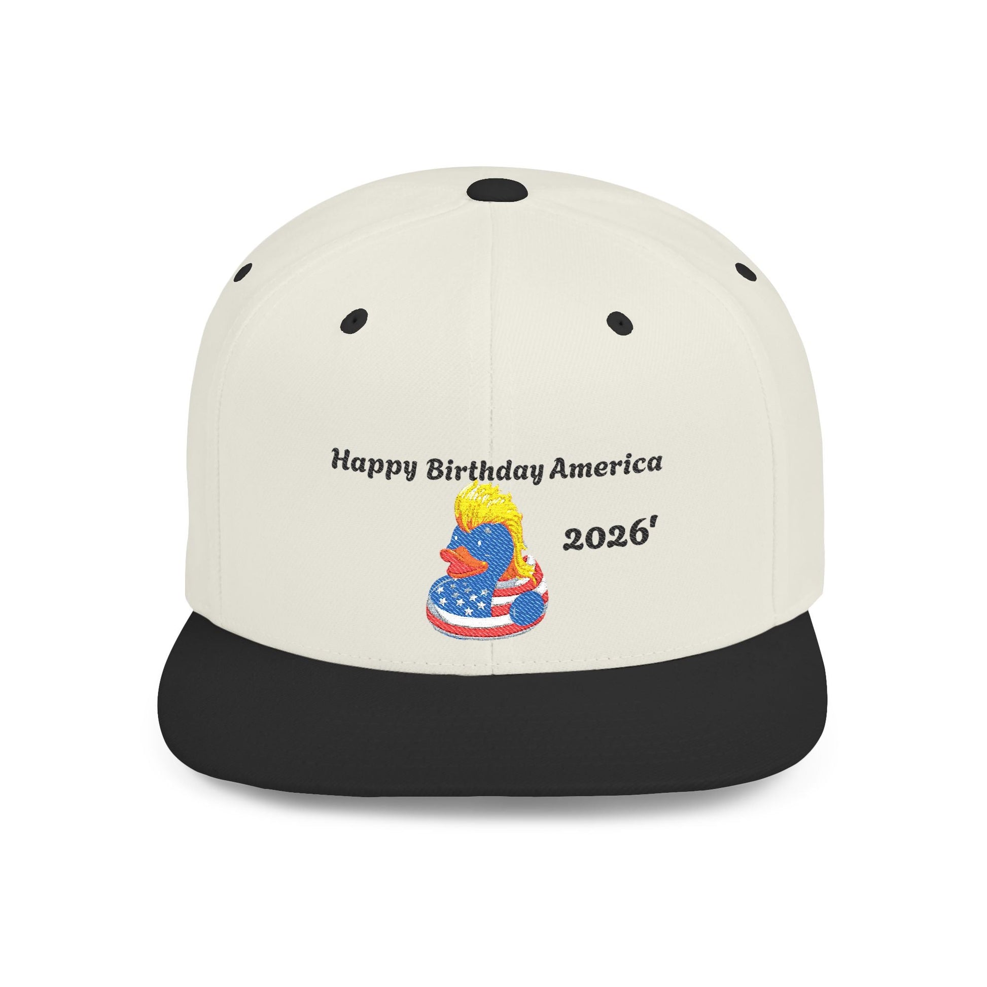 USA 250th Anniversary Embroidered Patriotic Mullet Duck Snapback - Geo Rocks The 'Tism