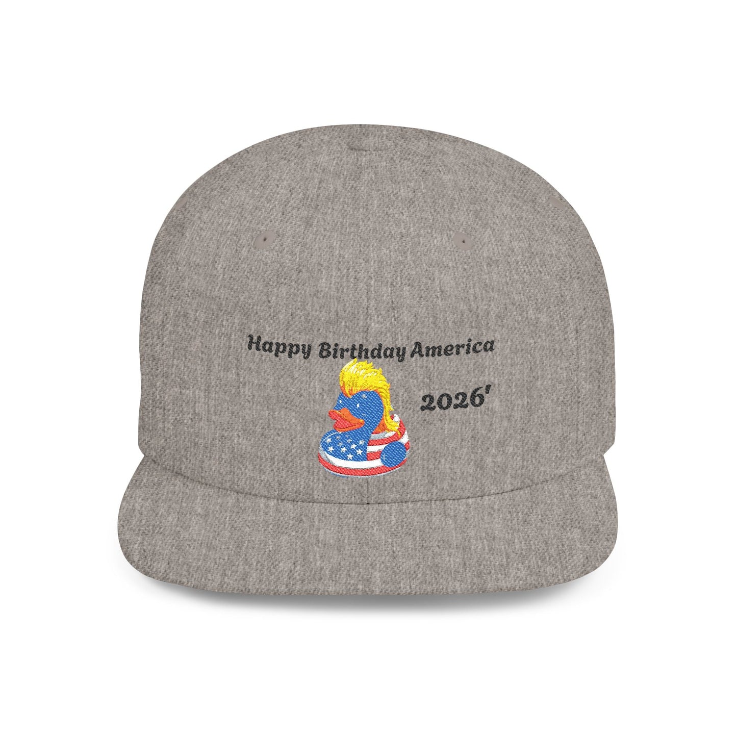 USA 250th Anniversary Embroidered Patriotic Mullet Duck Snapback - Geo Rocks The 'Tism