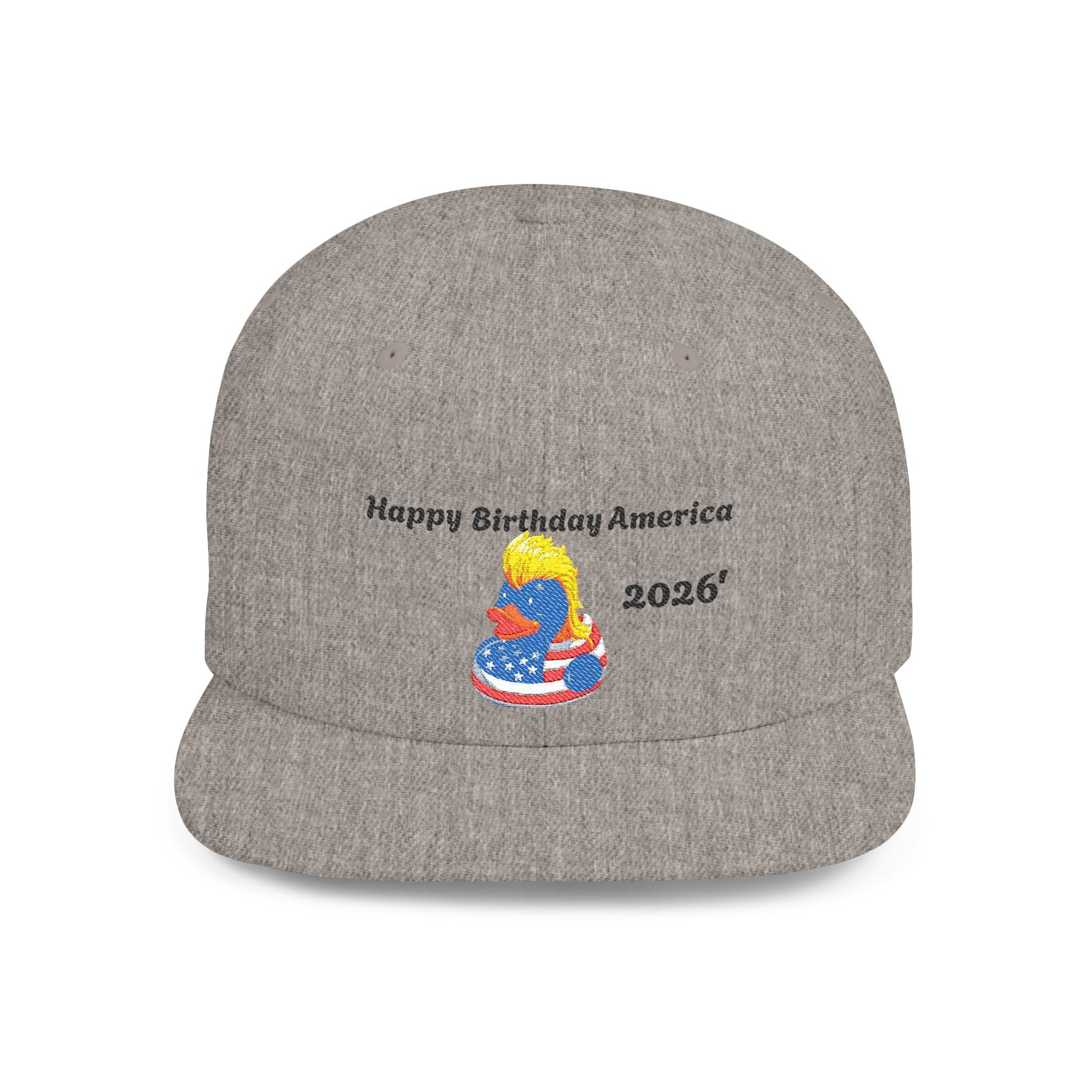 USA 250th Anniversary Embroidered Patriotic Mullet Duck Snapback - Geo Rocks The 'Tism