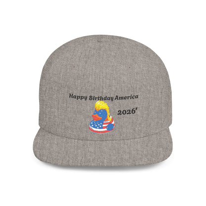 USA 250th Anniversary Embroidered Patriotic Mullet Duck Snapback - Geo Rocks The 'Tism