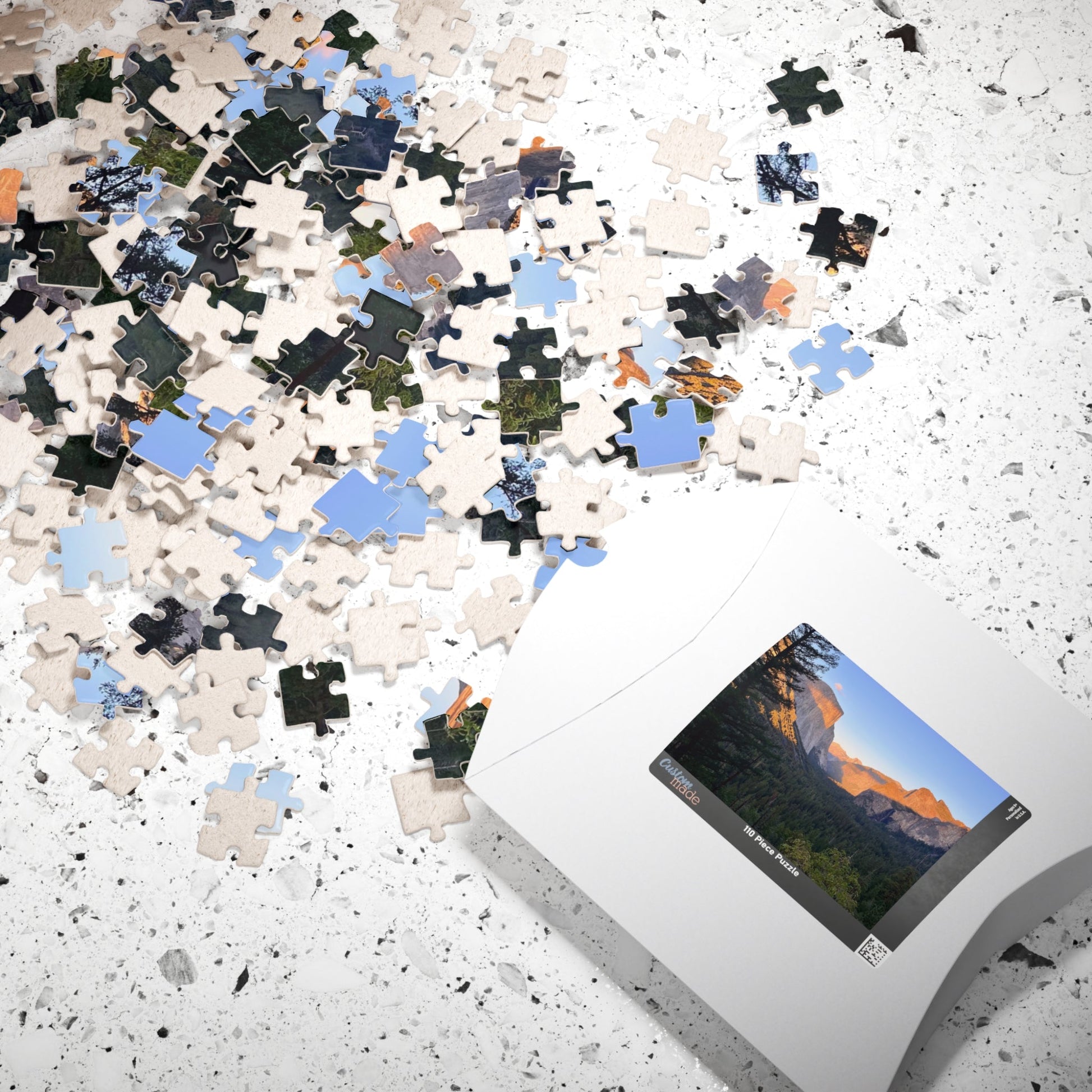 Yosemite Valley Sunset Photo Puzzle — Scenic Nature Jigsaw (110/252/520/1014 pcs) - Geo Rocks The 'Tism