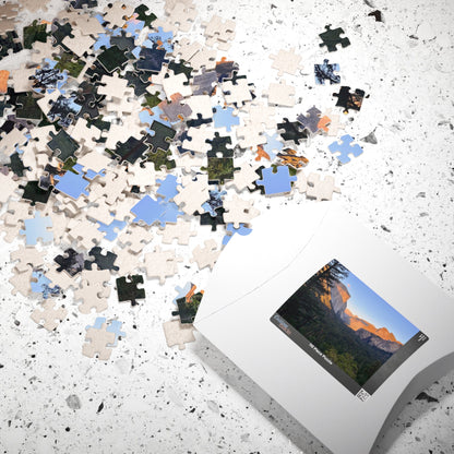 Yosemite Valley Sunset Photo Puzzle — Scenic Nature Jigsaw (110/252/520/1014 pcs) - Geo Rocks The 'Tism