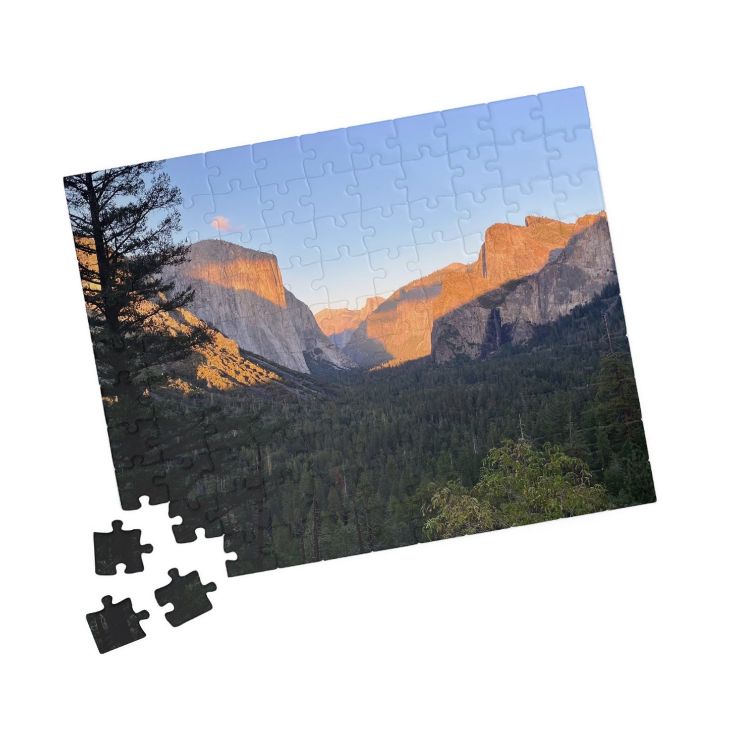 Yosemite Valley Sunset Photo Puzzle — Scenic Nature Jigsaw (110/252/520/1014 pcs) - Geo Rocks The 'Tism